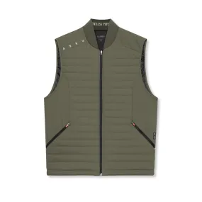 0720. Waterproof Insulated Run Vest  - Olive