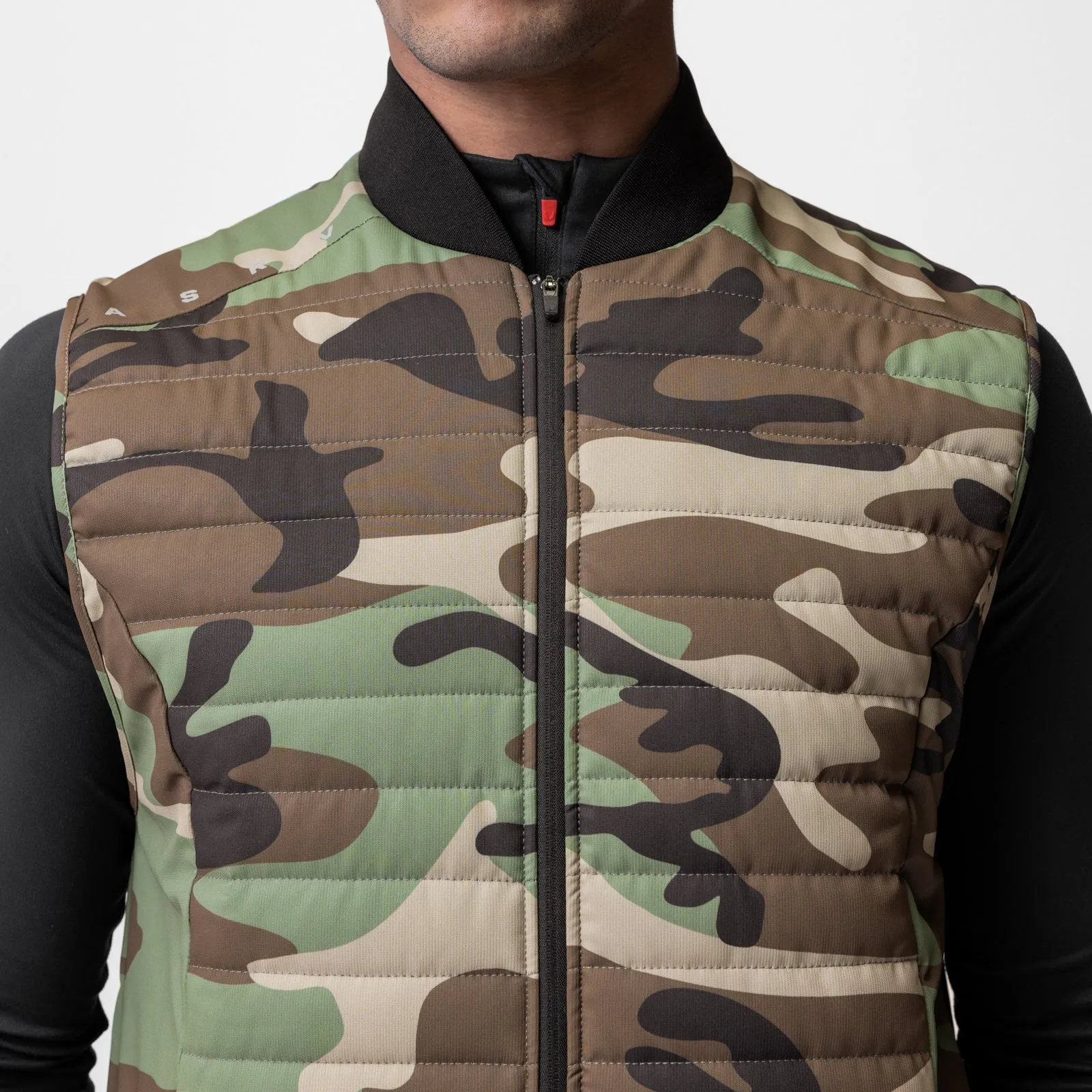 0720. Waterproof Insulated Run Vest  - Woodland Camo