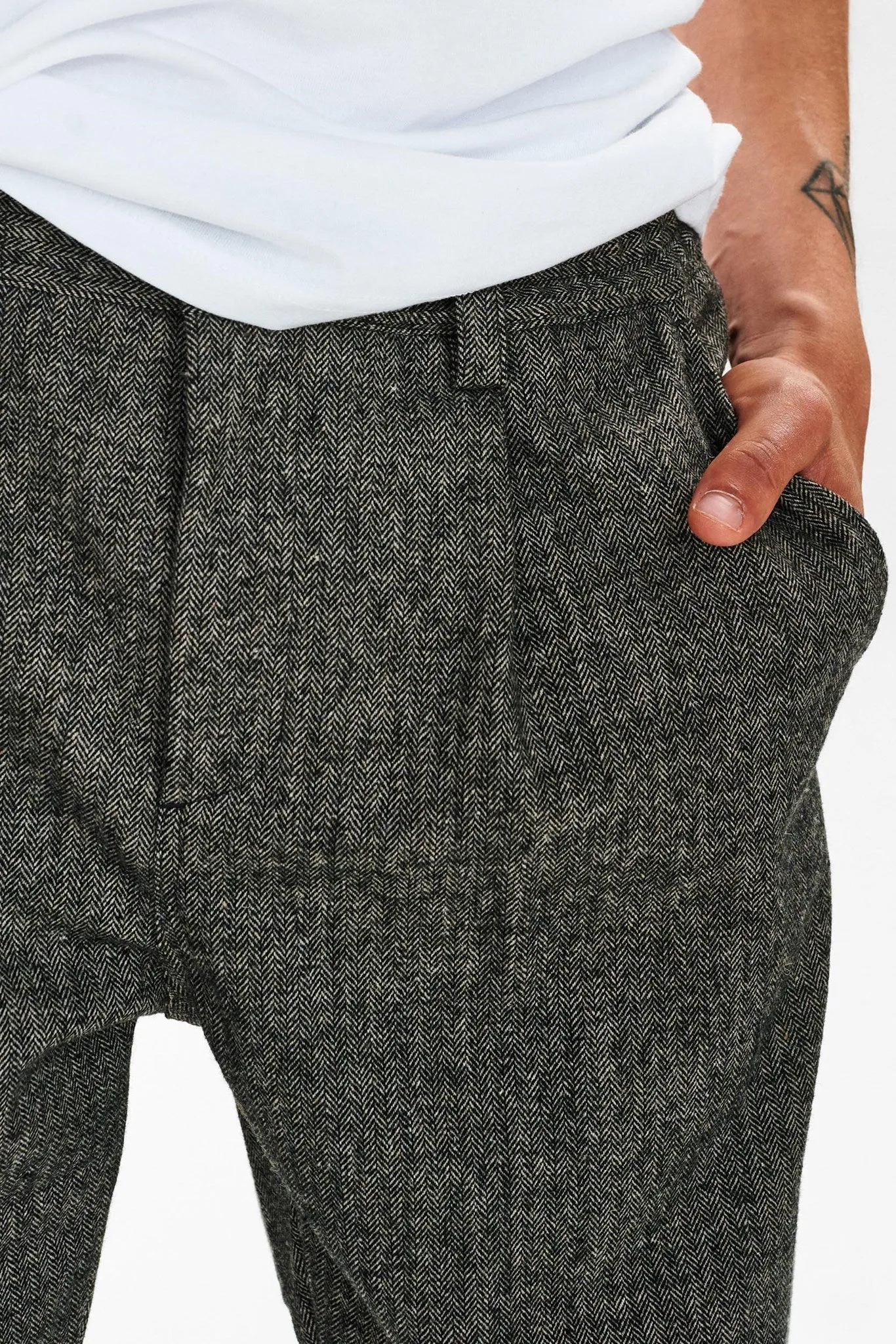 AKJAMES WOOL PANTS - Tofu