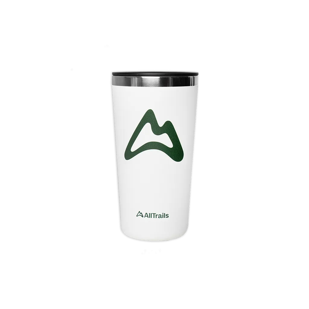 AllTrails × Hydro Flask 20 oz. Tumbler - White