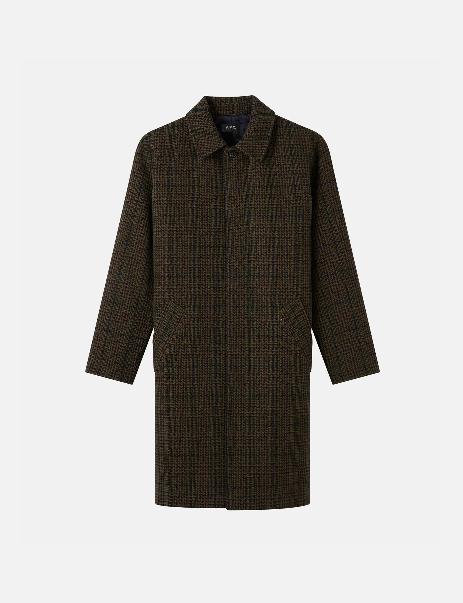 A.P.C. Austin Mac Overcoat - Dark Green