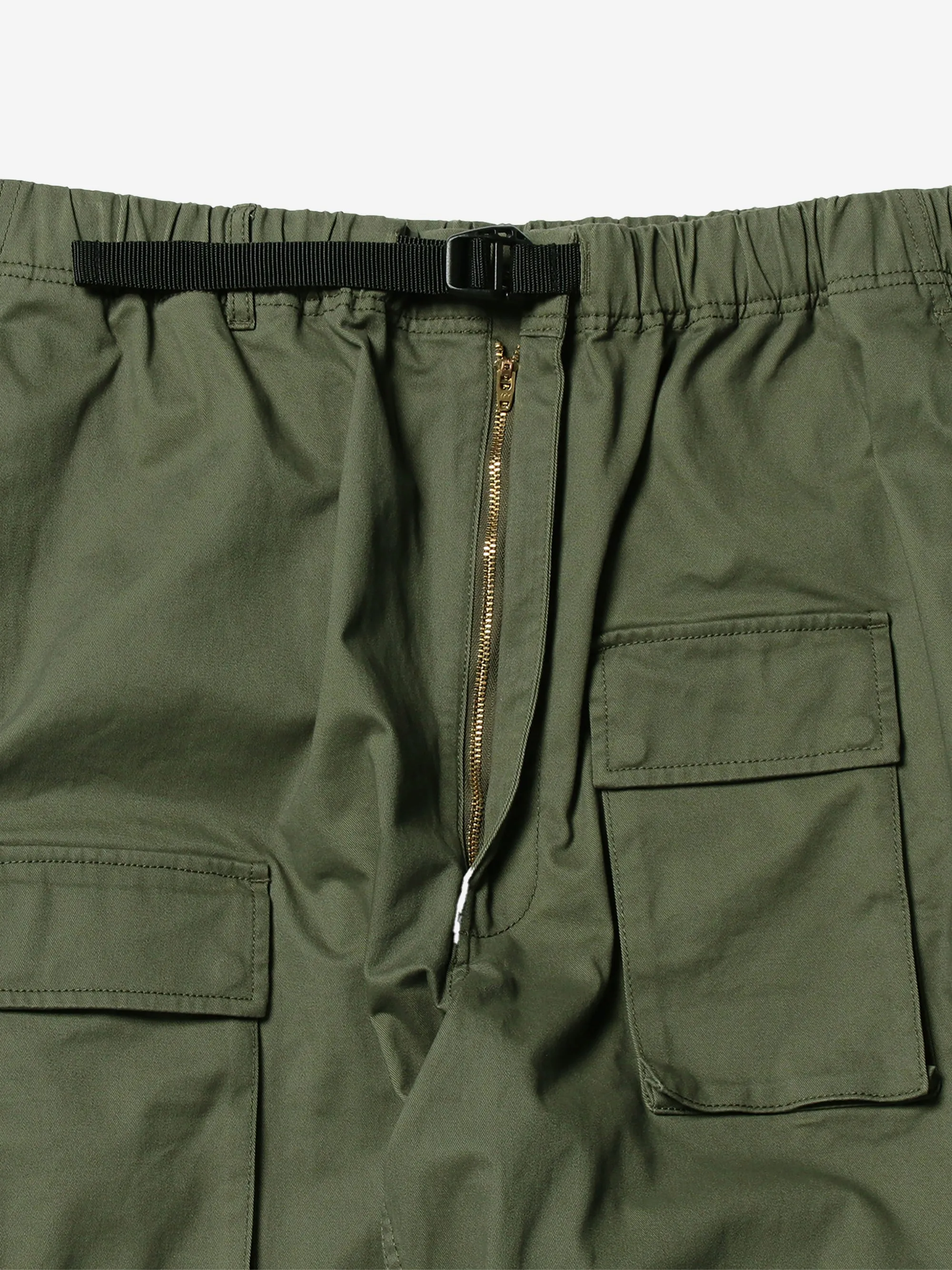 Beams Multi Pockets Balloon Cargo Trousers - Olive