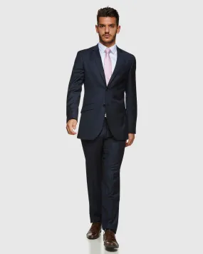 Big Mens PGH Pure Wool Navy Suit Set