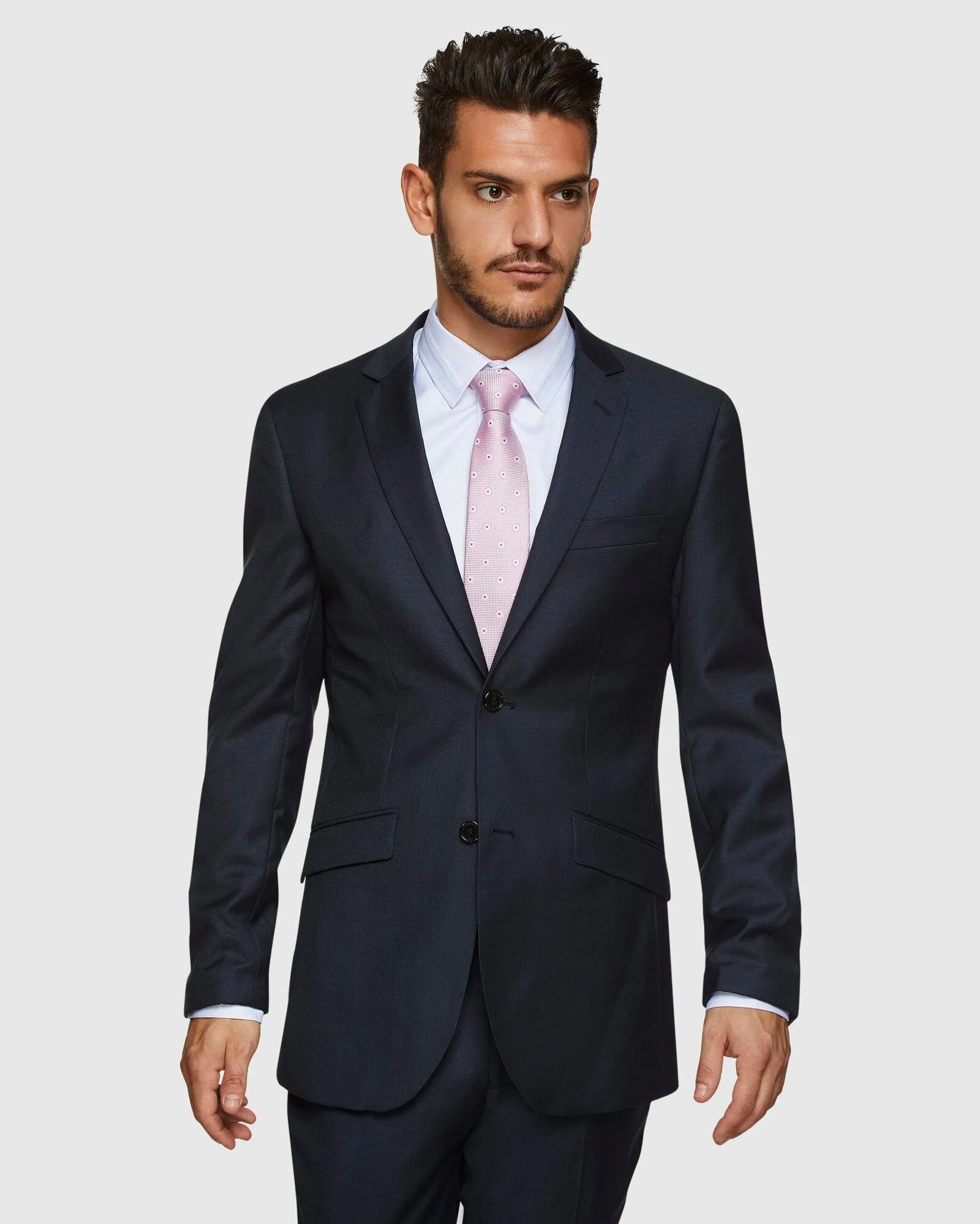 Big Mens PGH Pure Wool Navy Suit Set