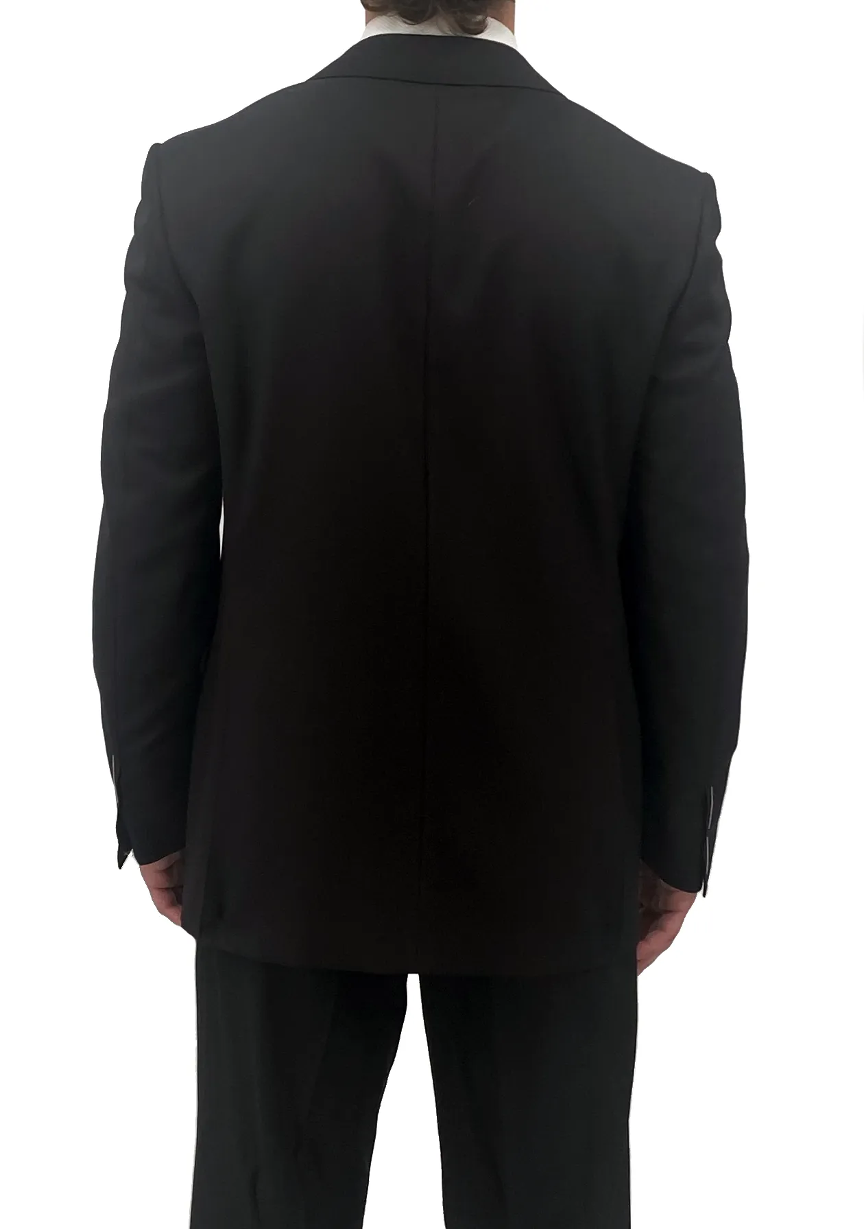 Black Wool Peak Lapel Tuxedo