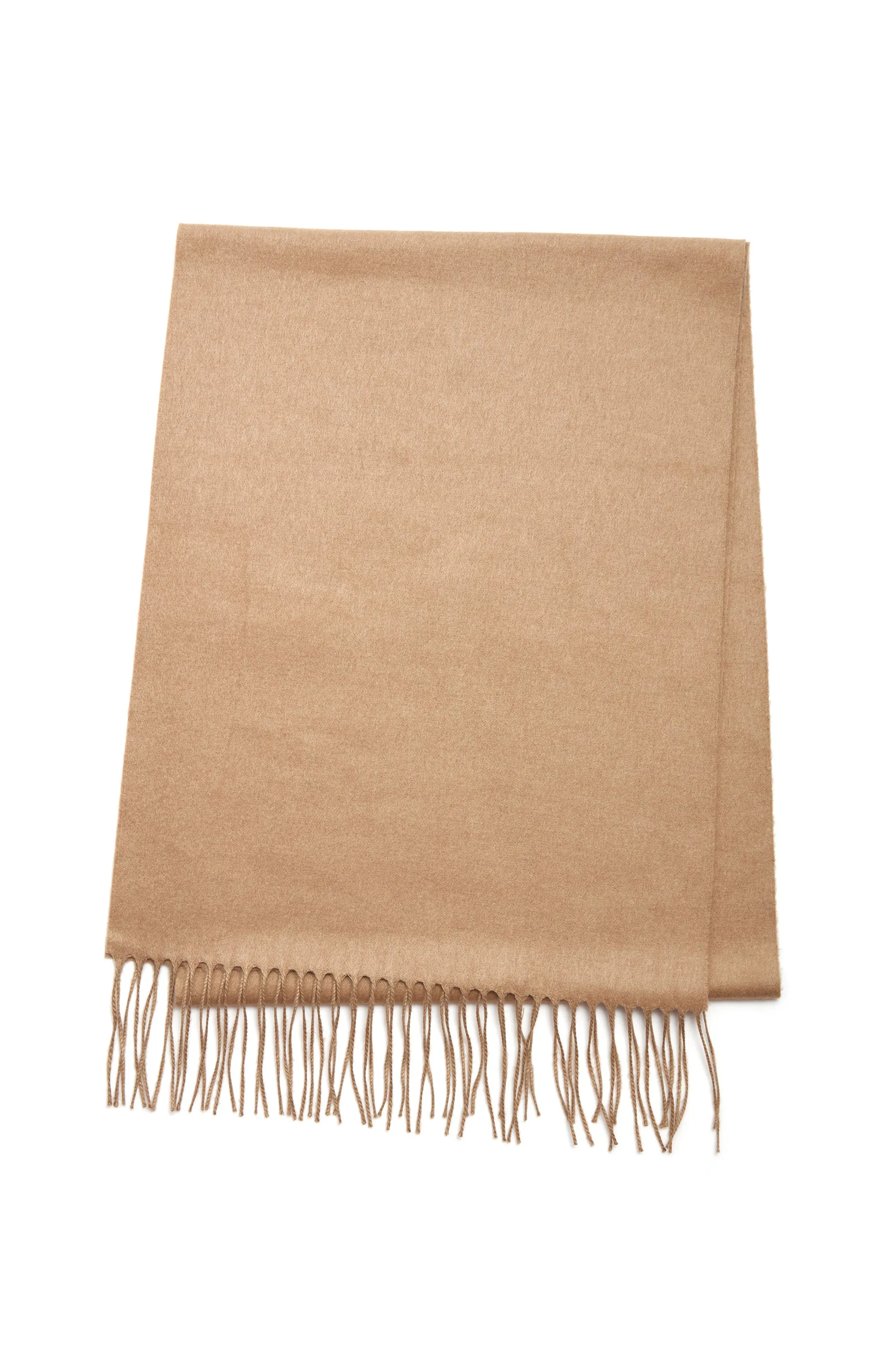 Blaine Scarf in Camel Silk Cashmere