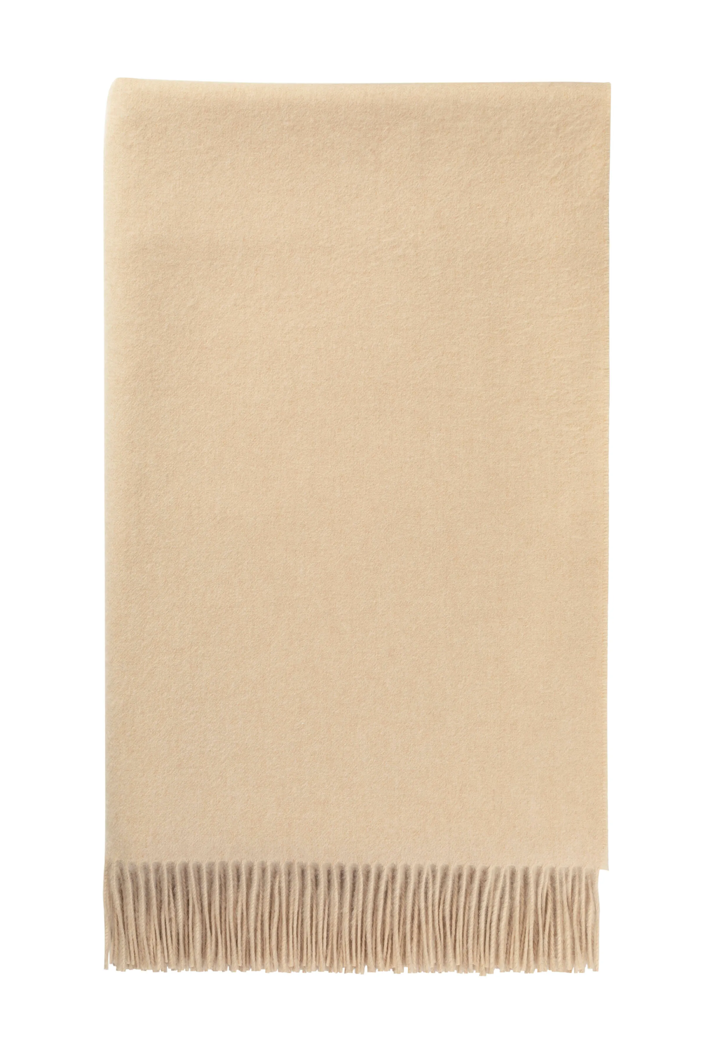 Blonde Cashmere Bed Throw