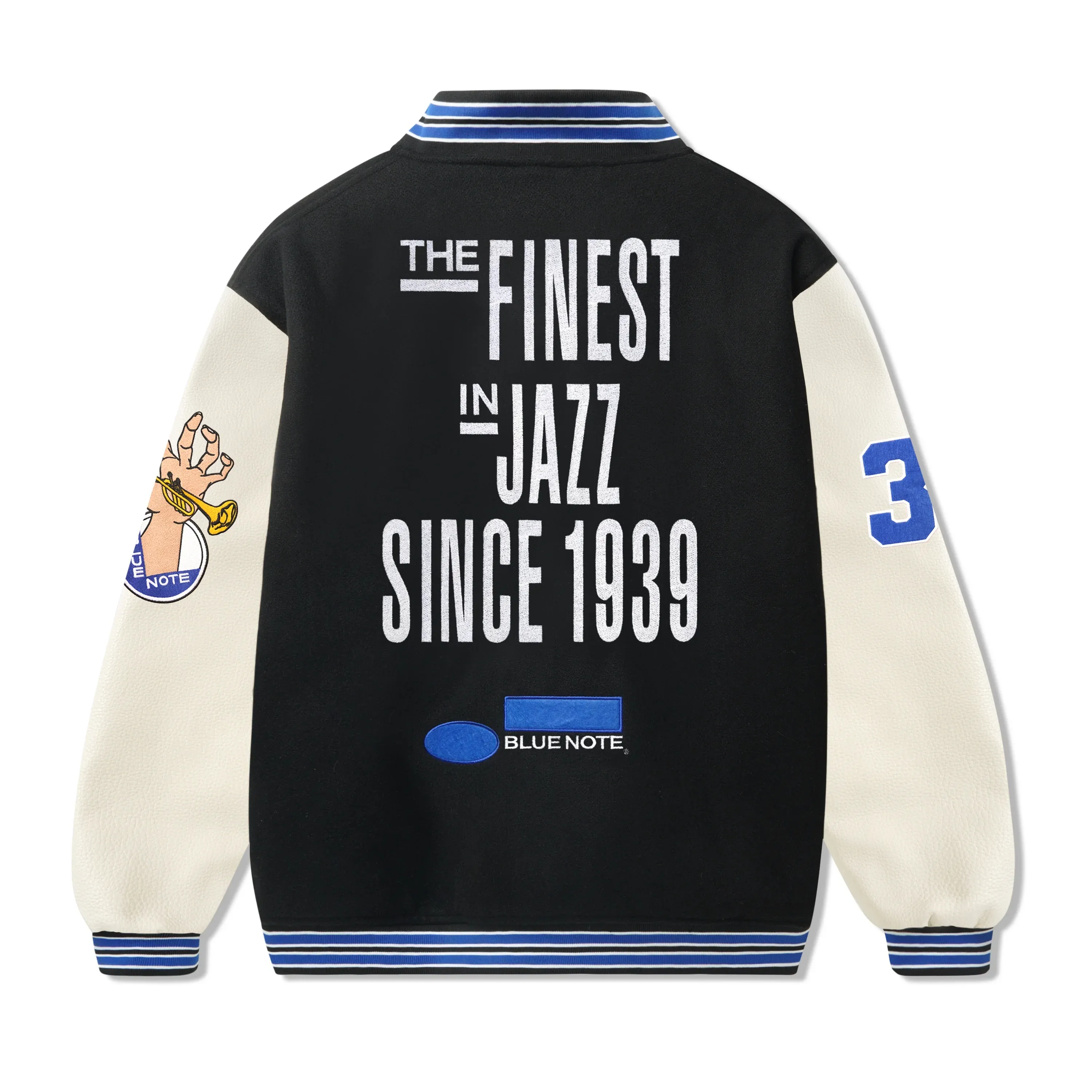 Blue Note Varsity Jacket, Navy / Cream