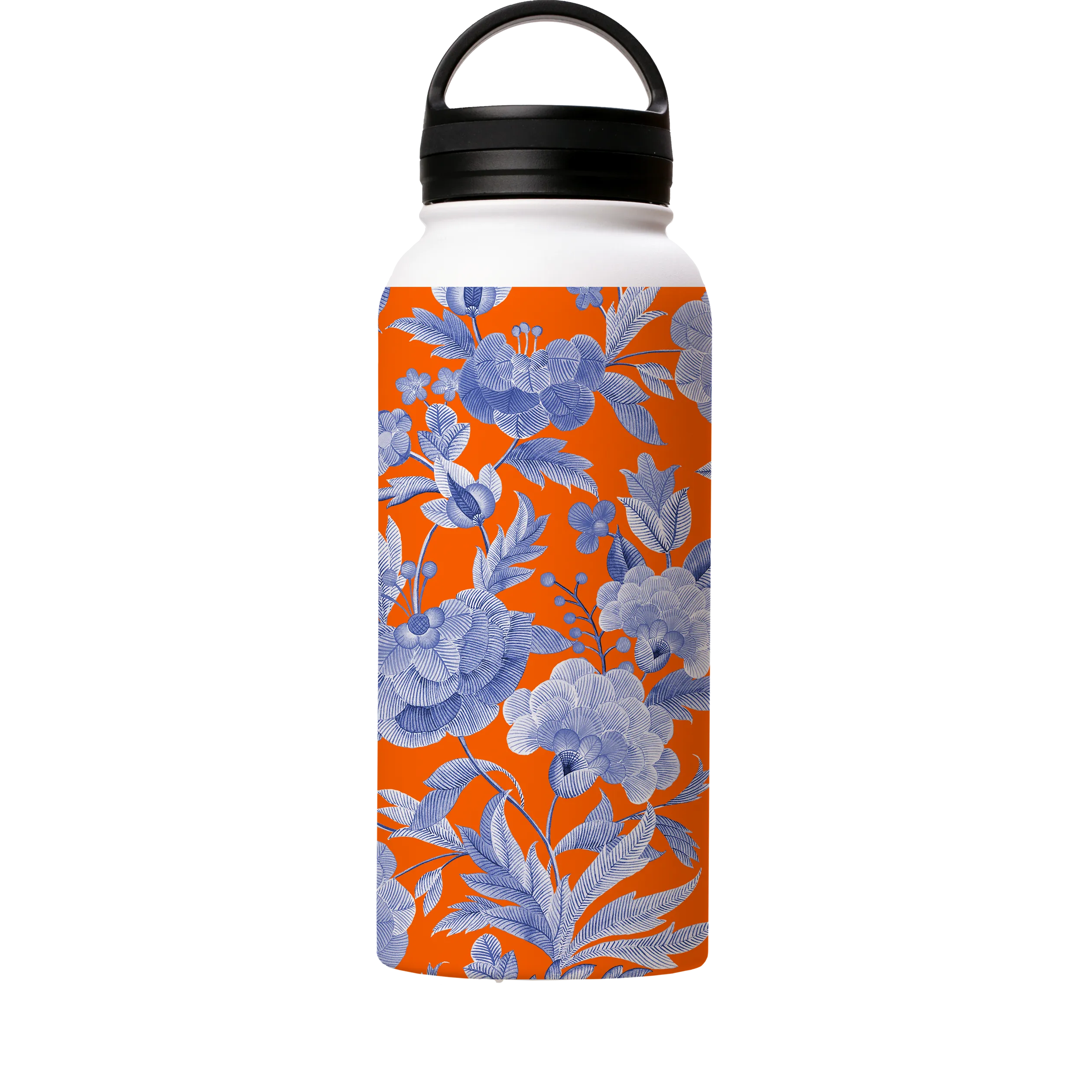 Blue Tapestry Orange Insulated Stainless Steel Water Bottle