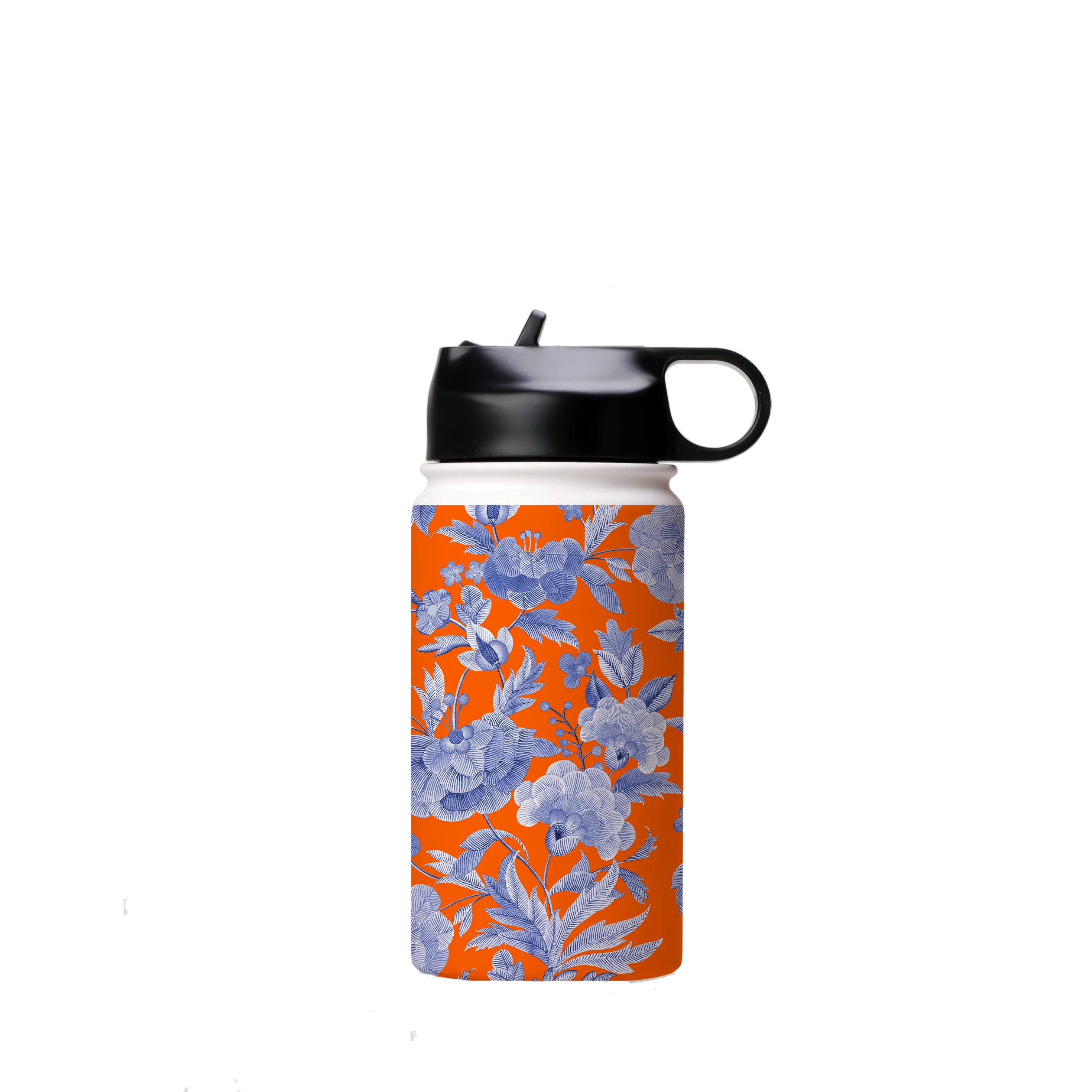 Blue Tapestry Orange Insulated Stainless Steel Water Bottle