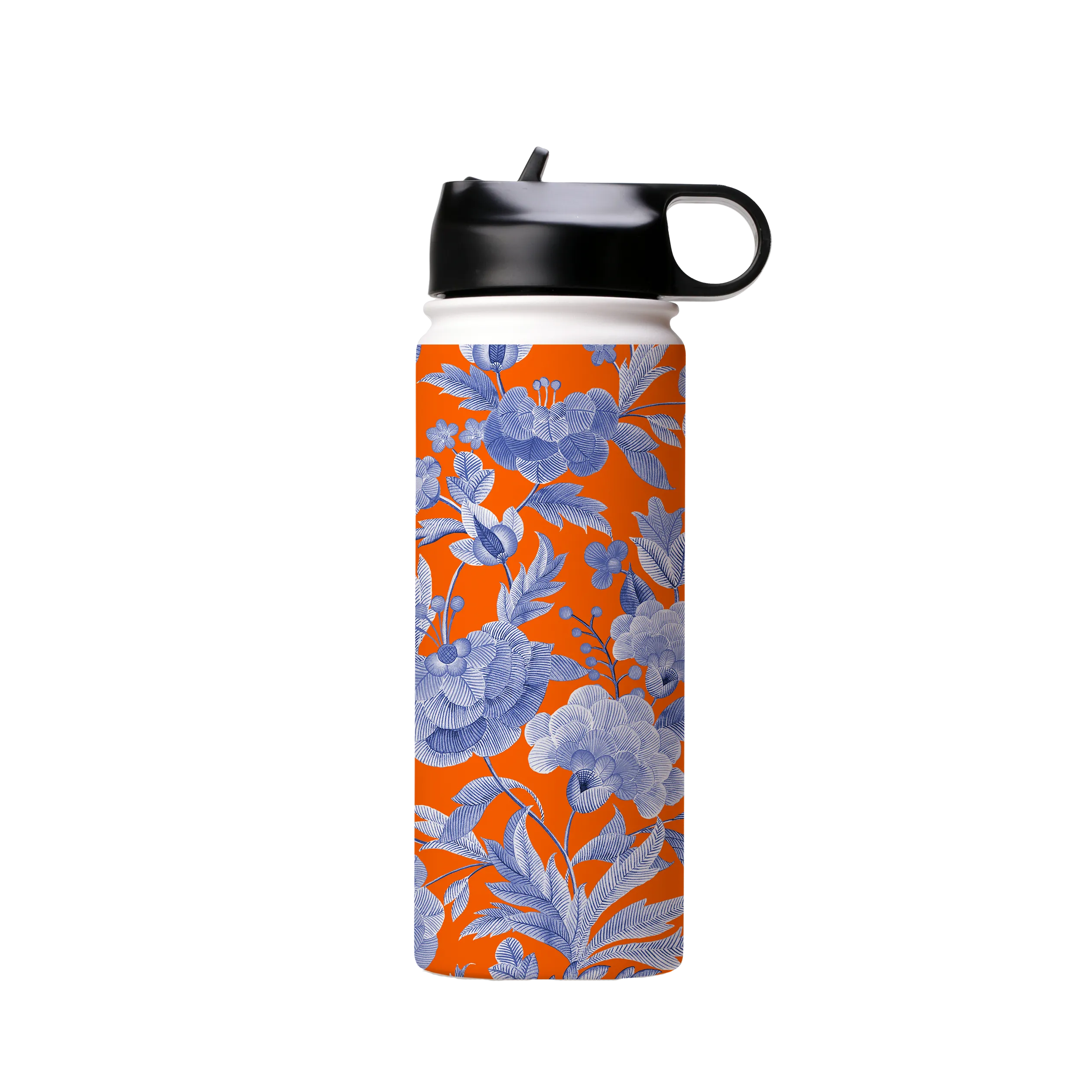 Blue Tapestry Orange Insulated Stainless Steel Water Bottle