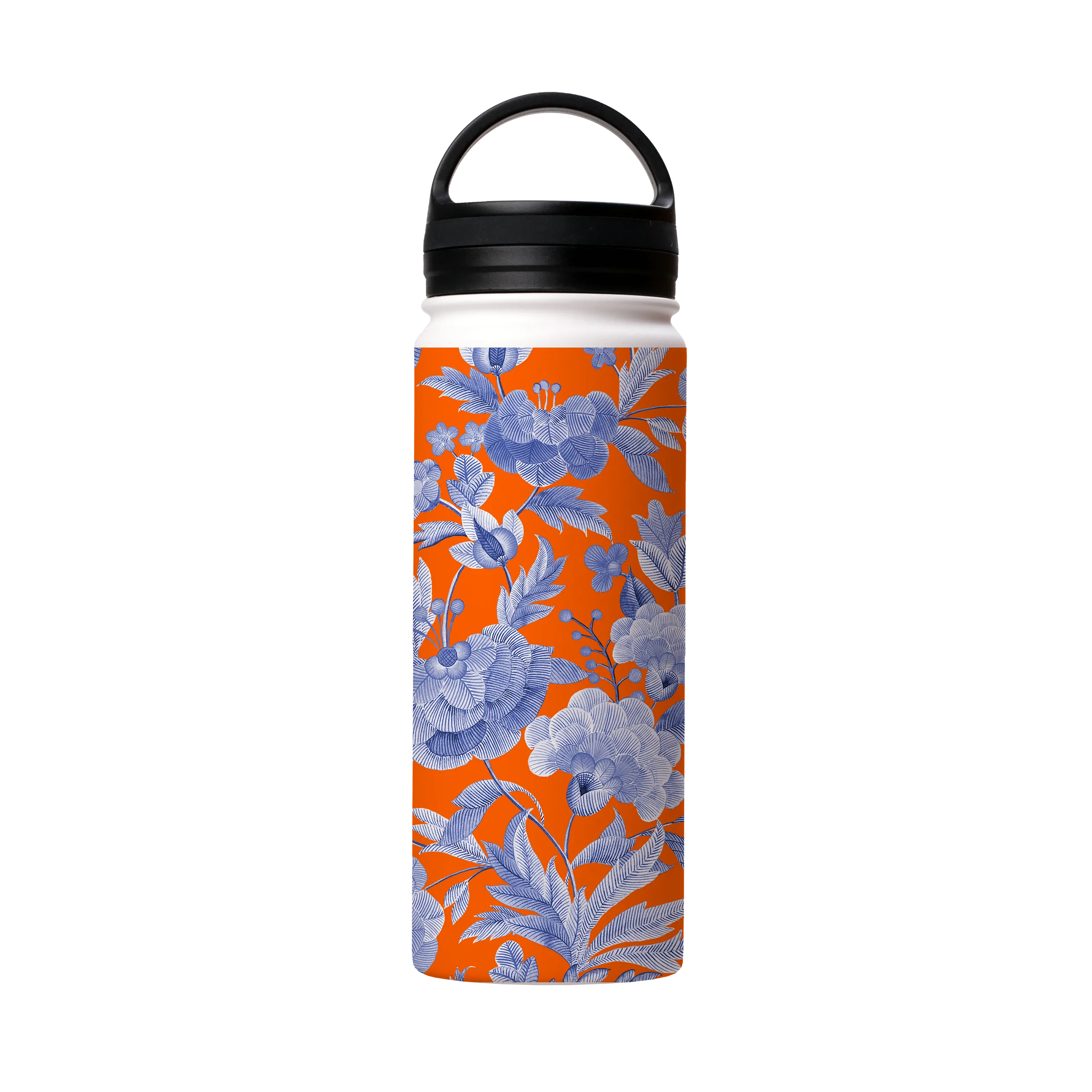 Blue Tapestry Orange Insulated Stainless Steel Water Bottle