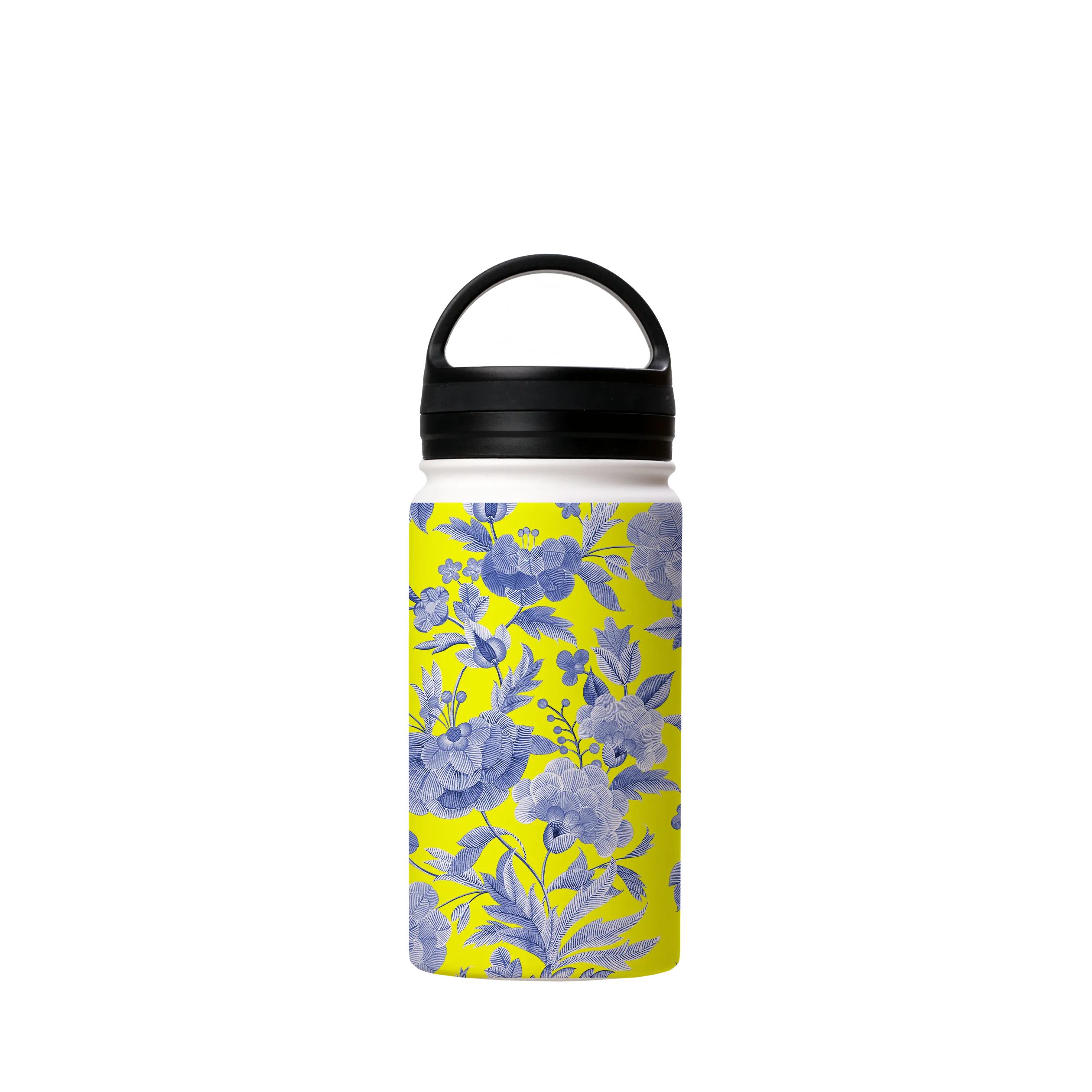 Blue Tapestry Yellow Insulated Stainless Steel Water Bottle