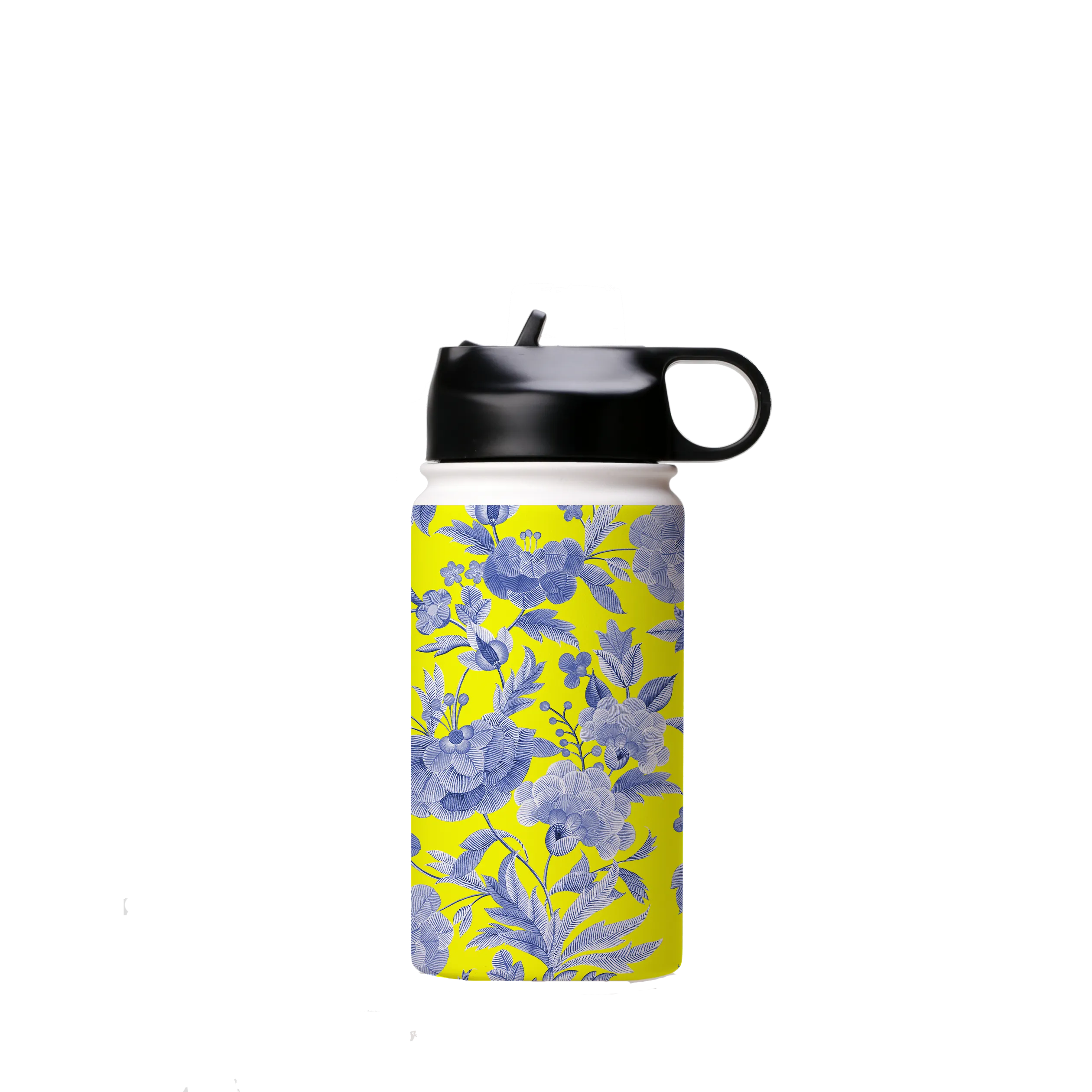 Blue Tapestry Yellow Insulated Stainless Steel Water Bottle