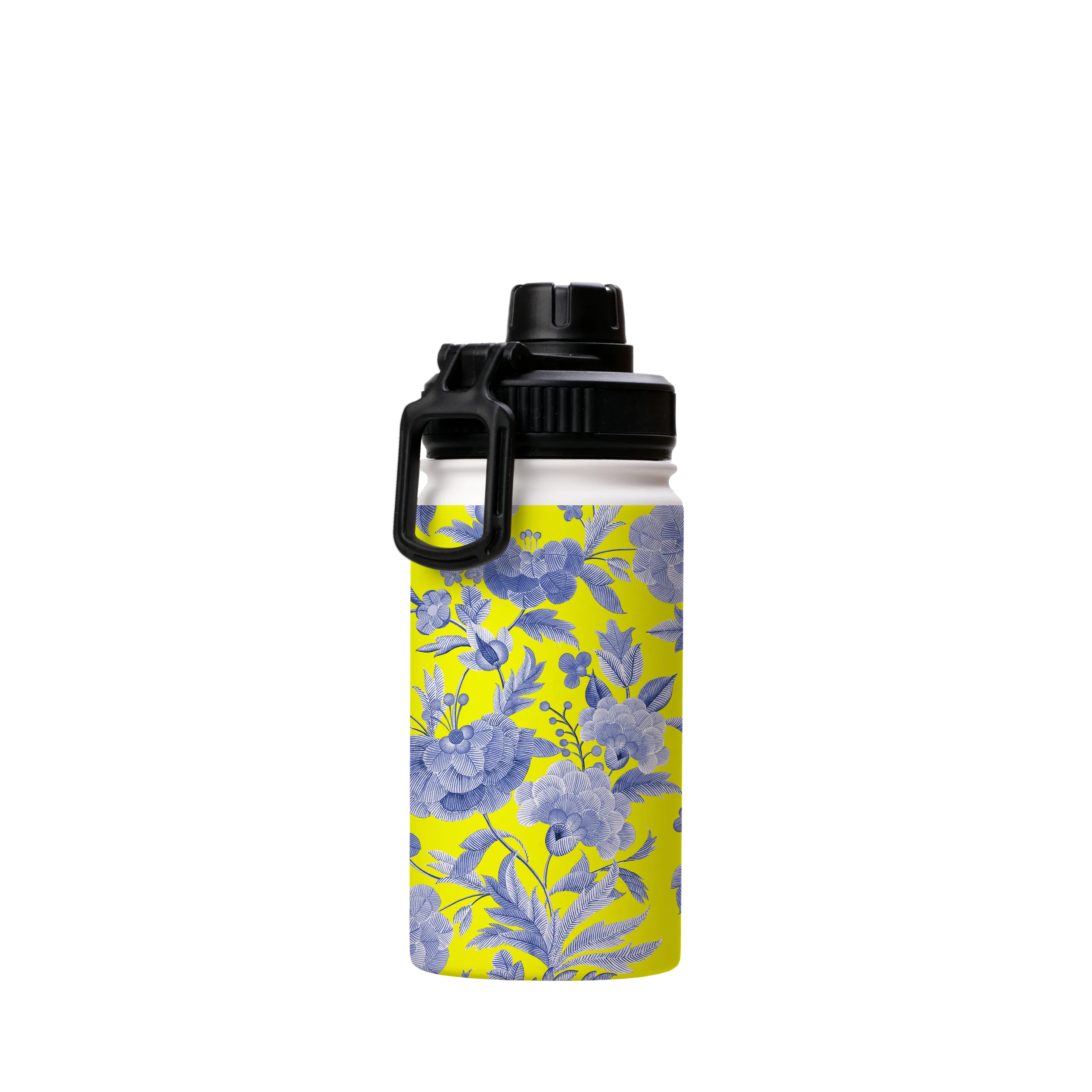 Blue Tapestry Yellow Insulated Stainless Steel Water Bottle