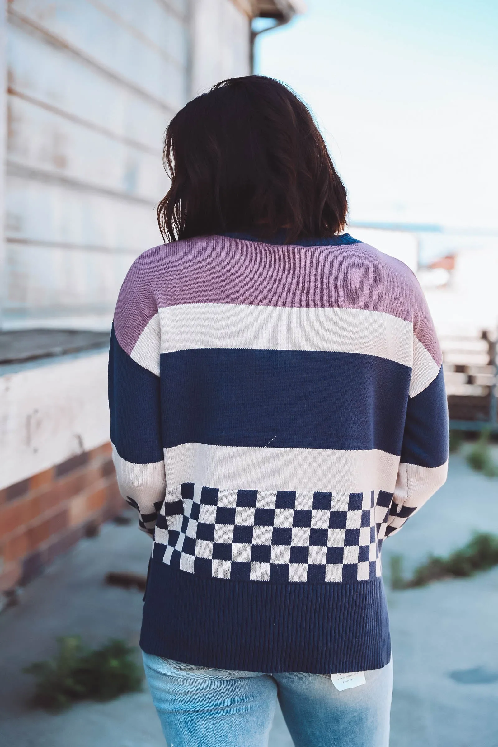 Carissa Sweater-Purple/Blue