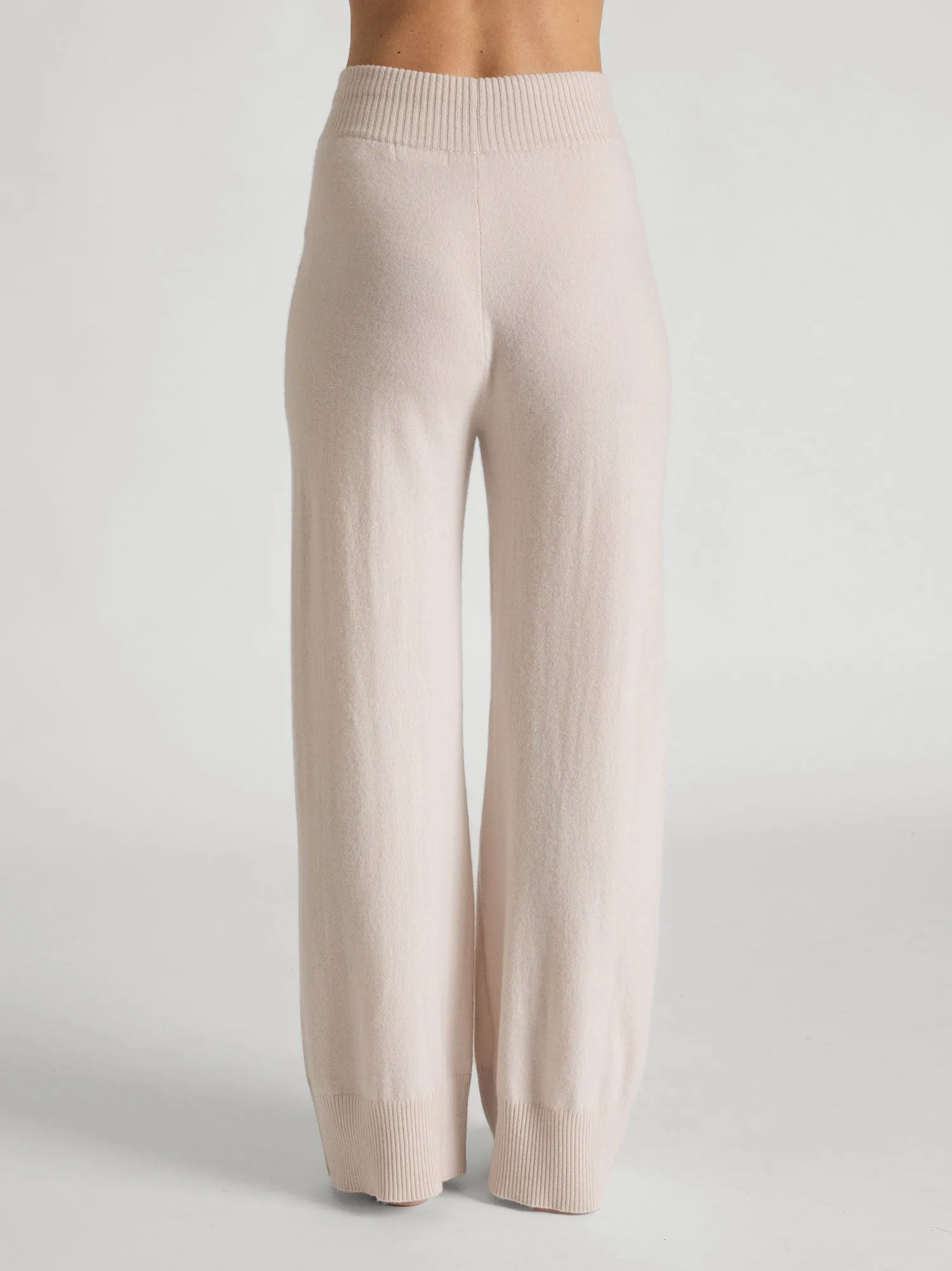 Cashmere pants "Lux pants" - pearl