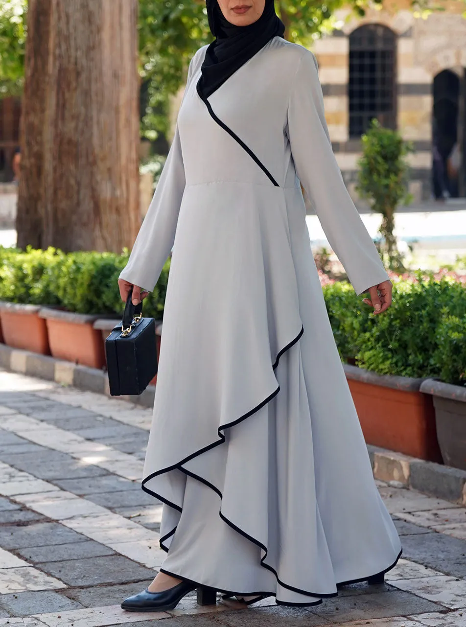 Crossover Layered Abaya