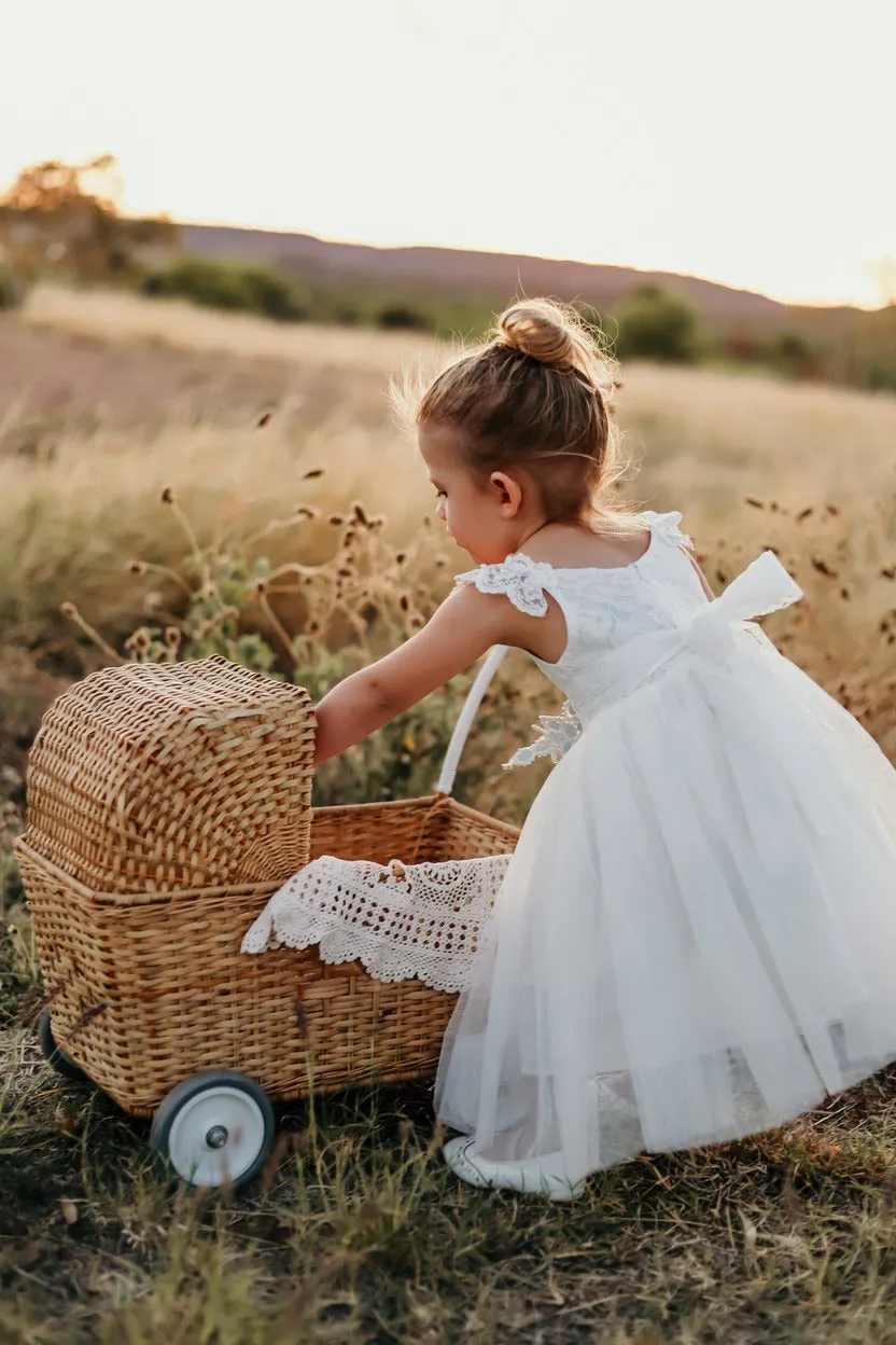 Enchanted Angel Girls White Tutu Dress