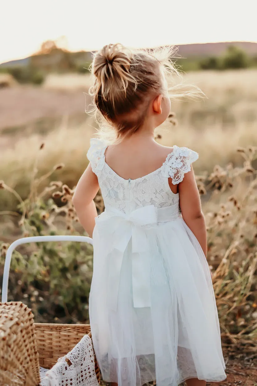 Enchanted Angel Girls White Tutu Dress