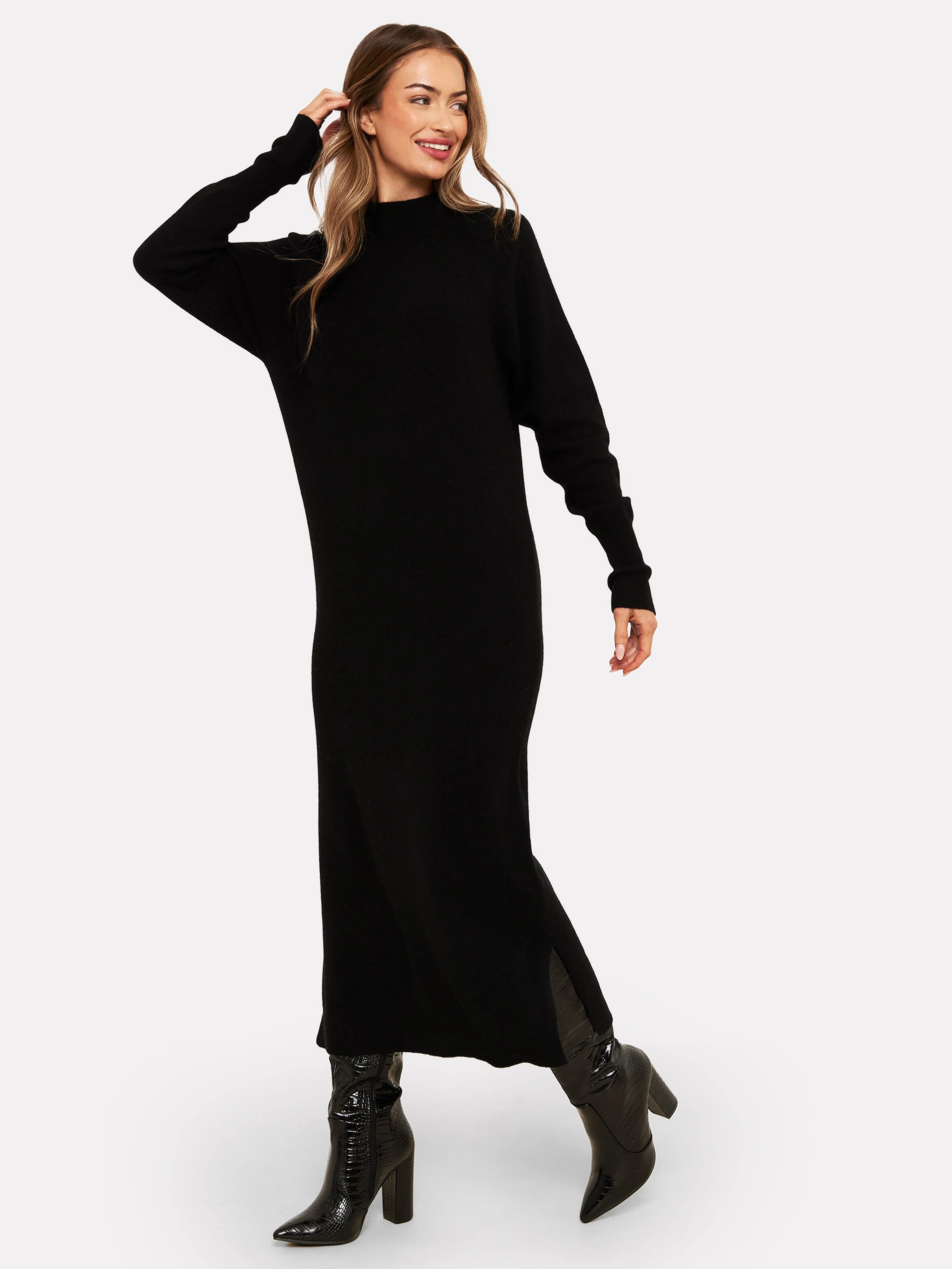 Evelyn Cashmere Midi Dress