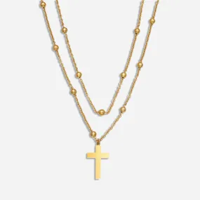 Faith Layered Cross Necklace