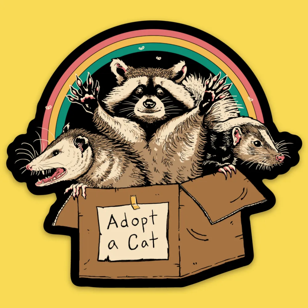 'Forbidden Cats' Sticker