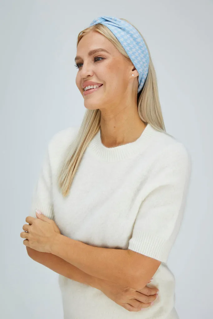 Houndstooth Cashmere Headband