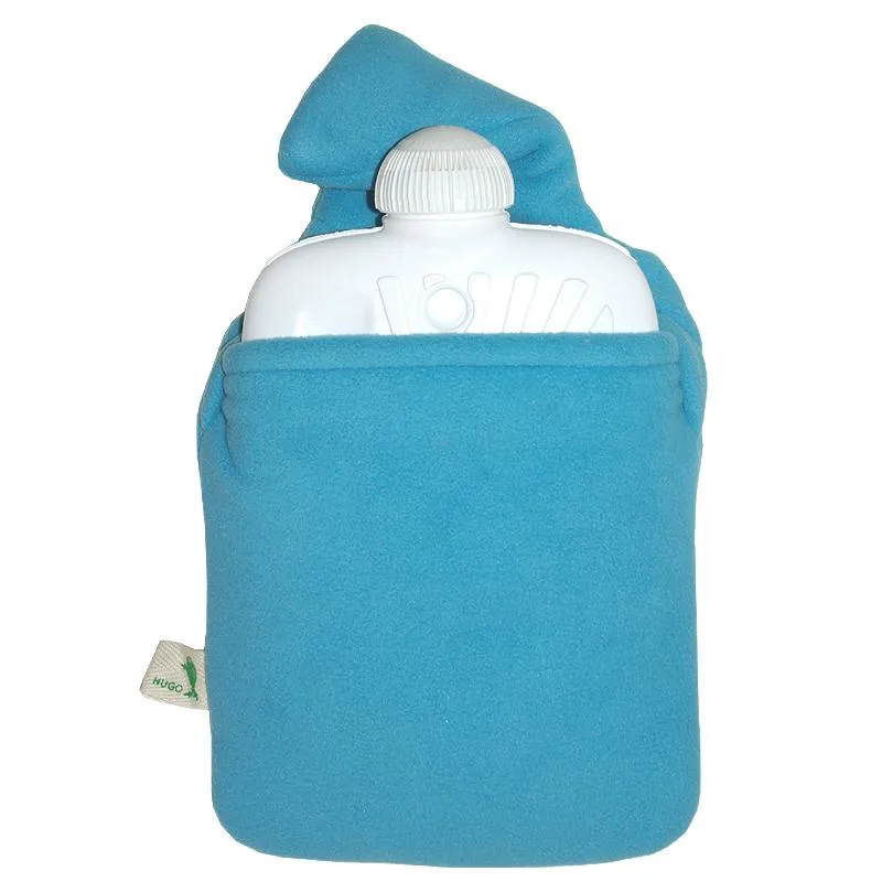 Kids Eco Hot Water Bottle Junior Comfort with Cover, Fleece - Smiley