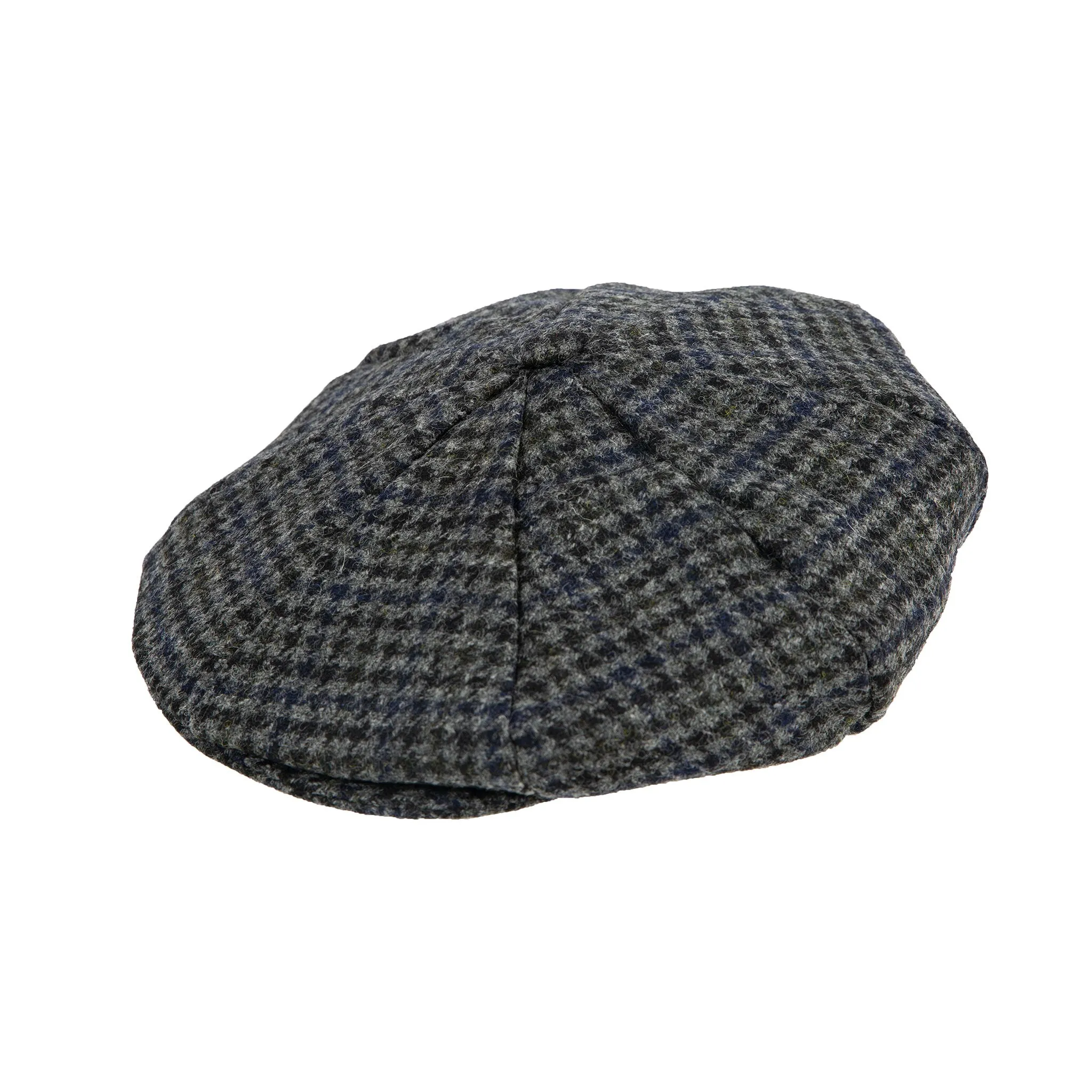 Men's Abraham Moon Tweed Dogtooth Check Newsboy Cap