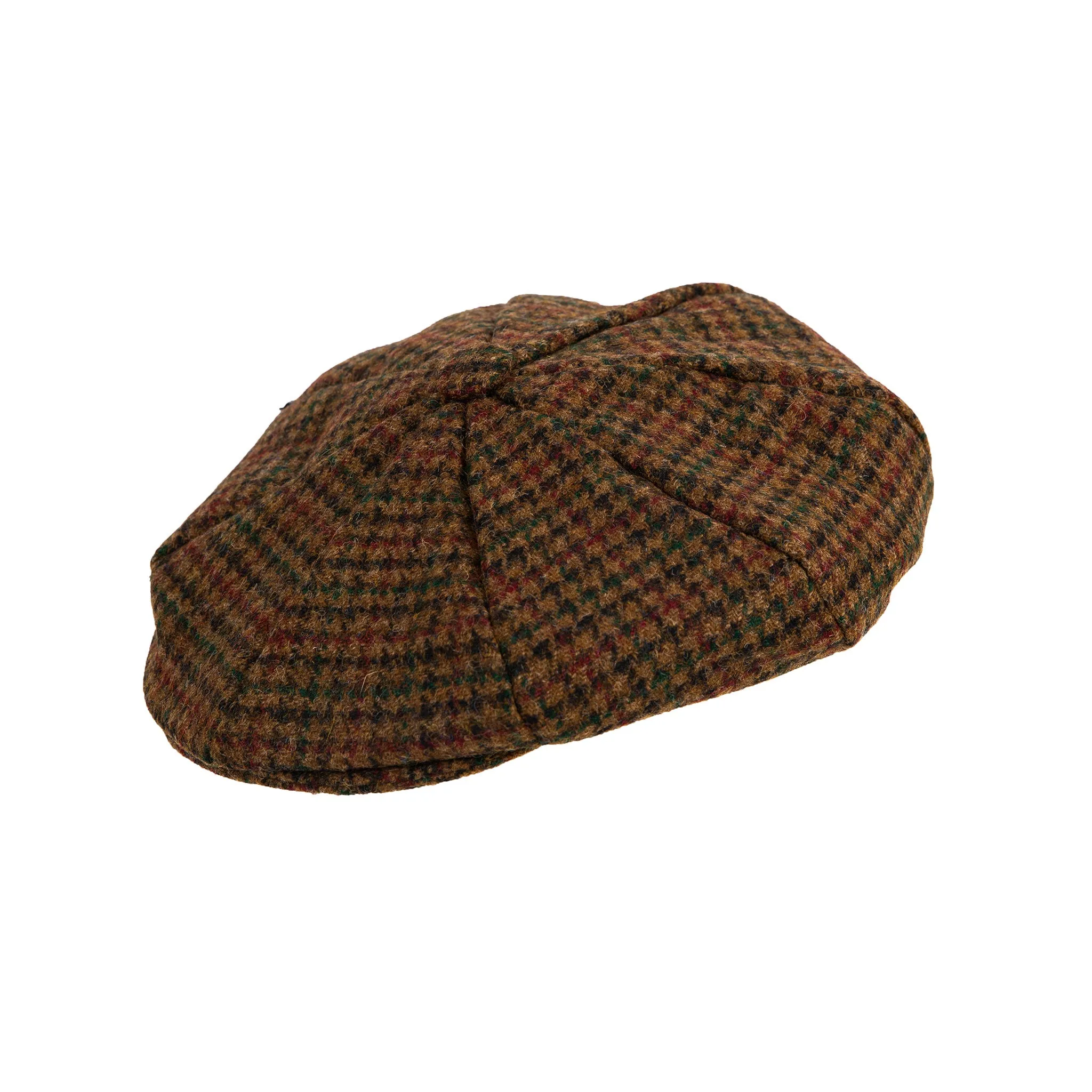 Men's Abraham Moon Tweed Dogtooth Check Newsboy Cap