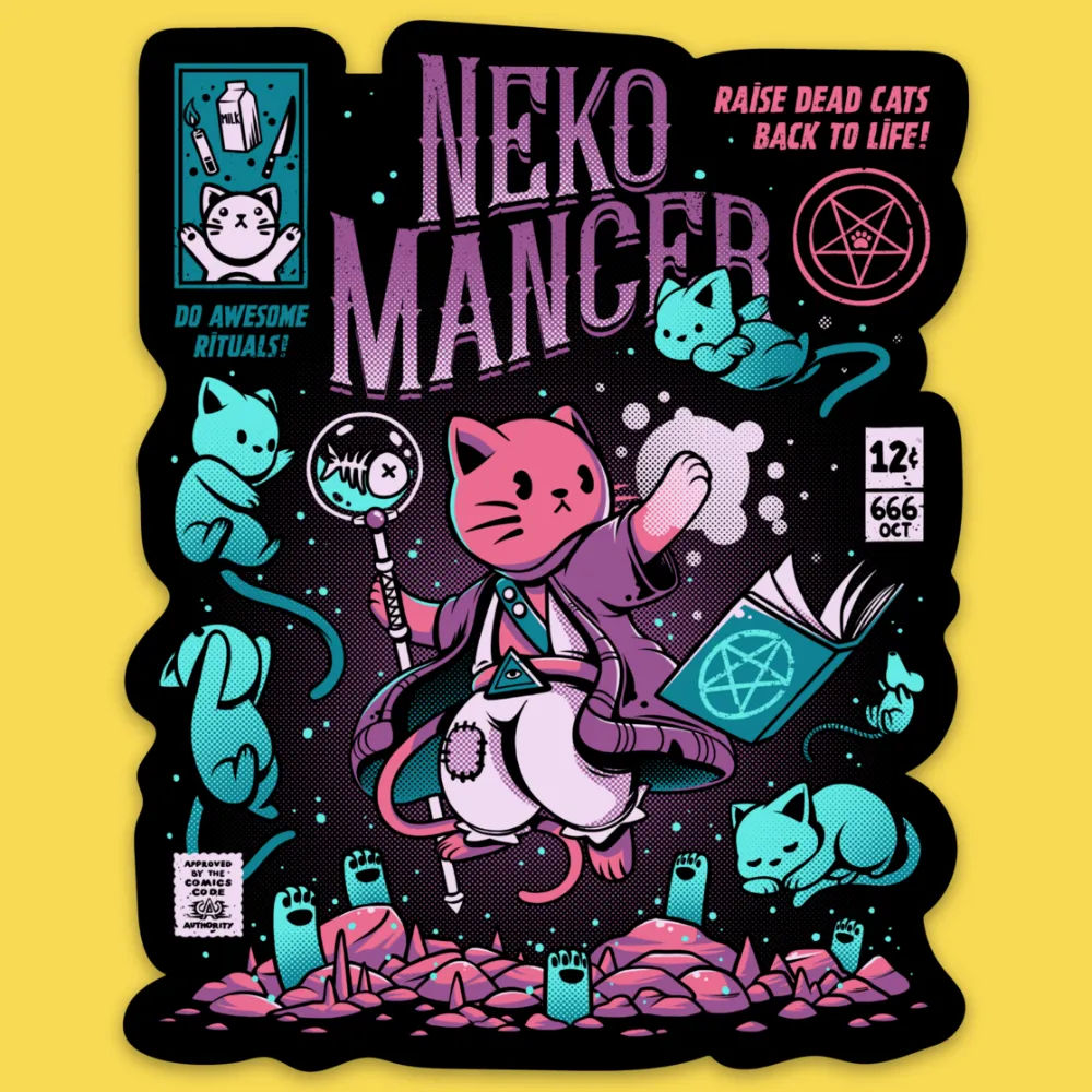 'Nekomancer' Sticker