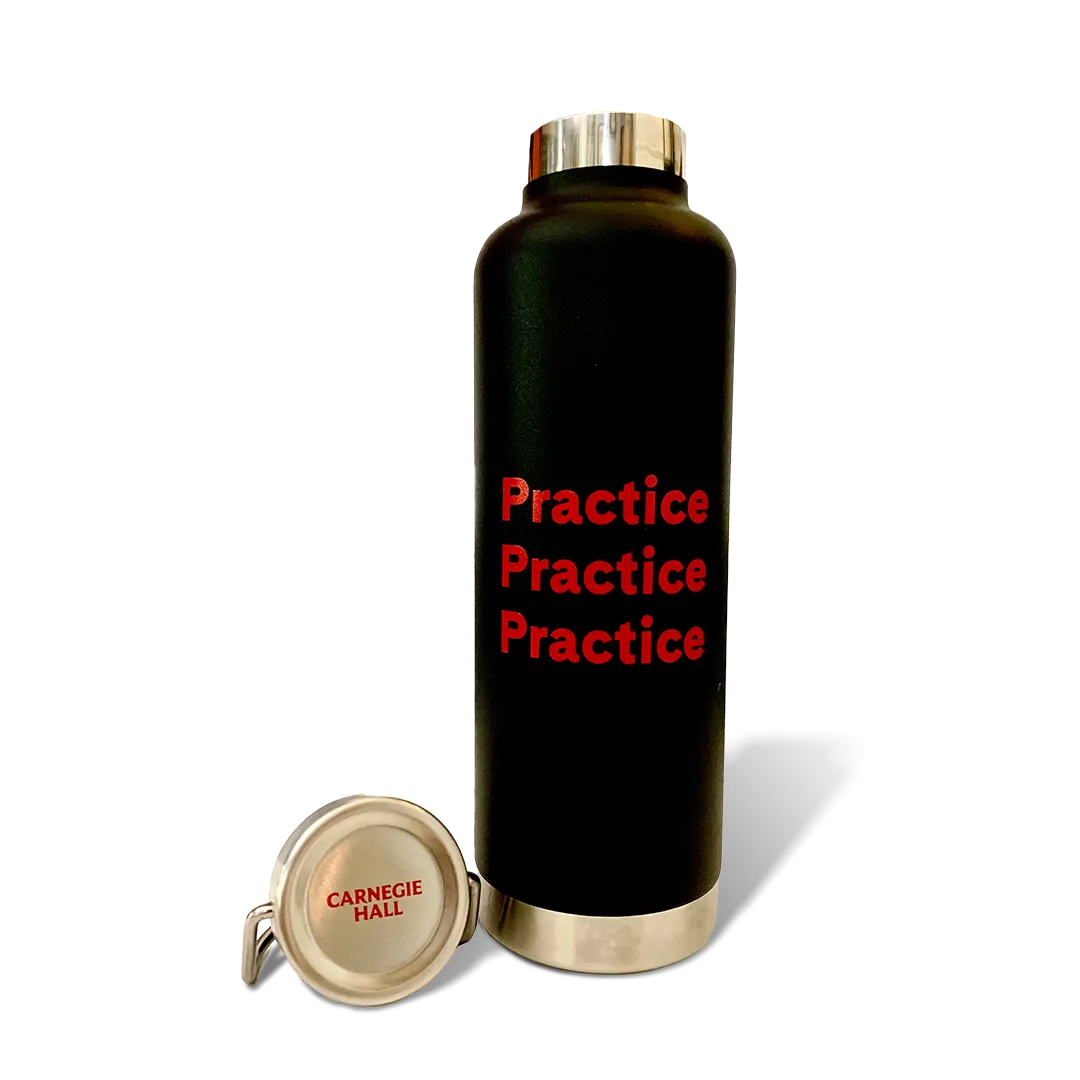 “Practice, Practice, Practice” Insulated Water Bottle