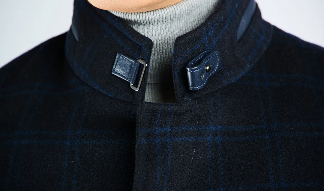 Preston Check Cadet Collar Coat