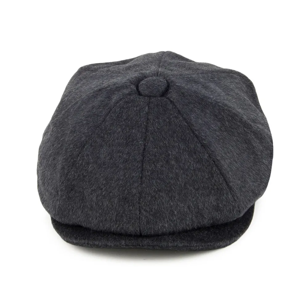 Pure Wool Harlem Newsboy Cap Charcoal Wholesale Pack