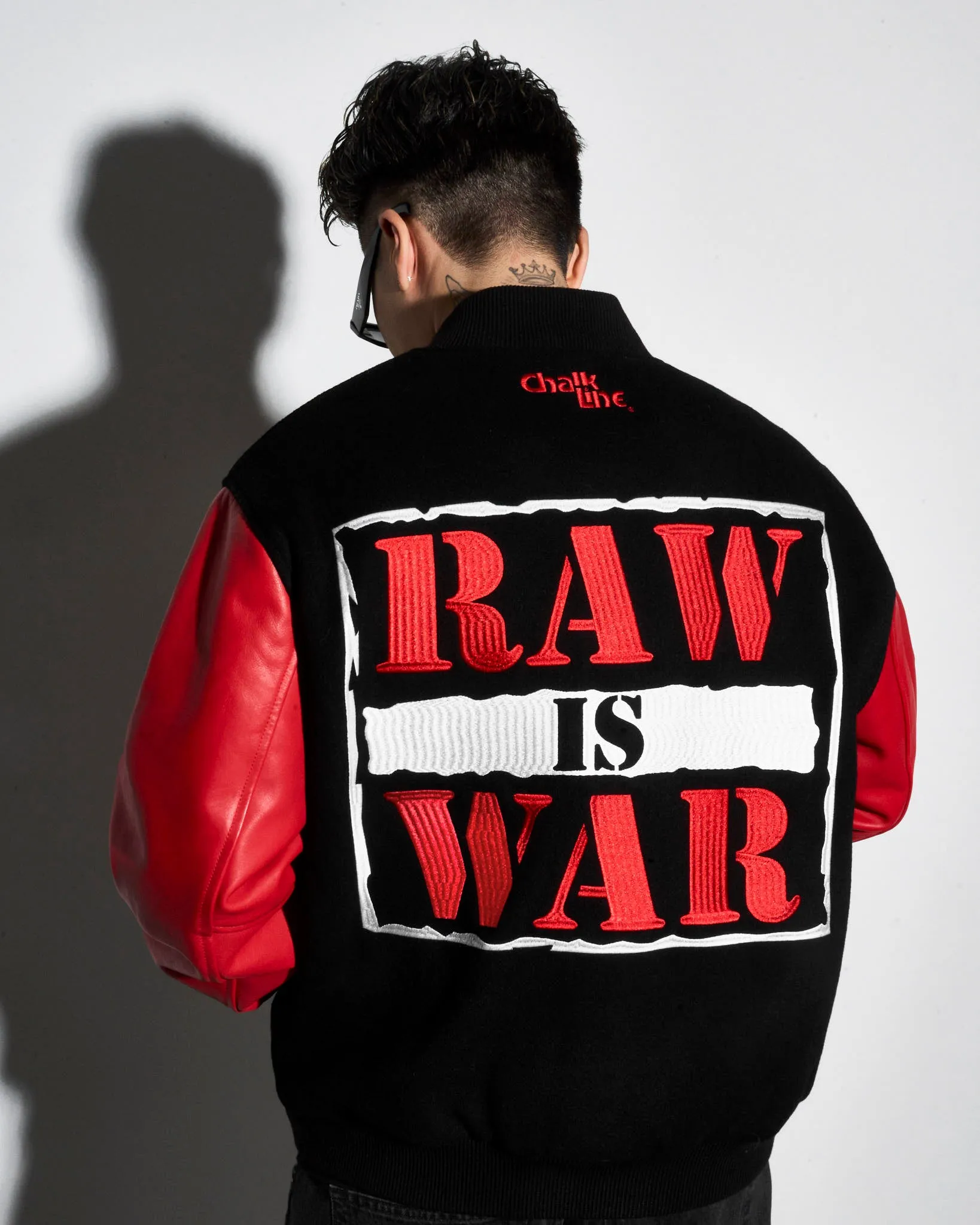 Raw Is War Retro Varsity Jacket