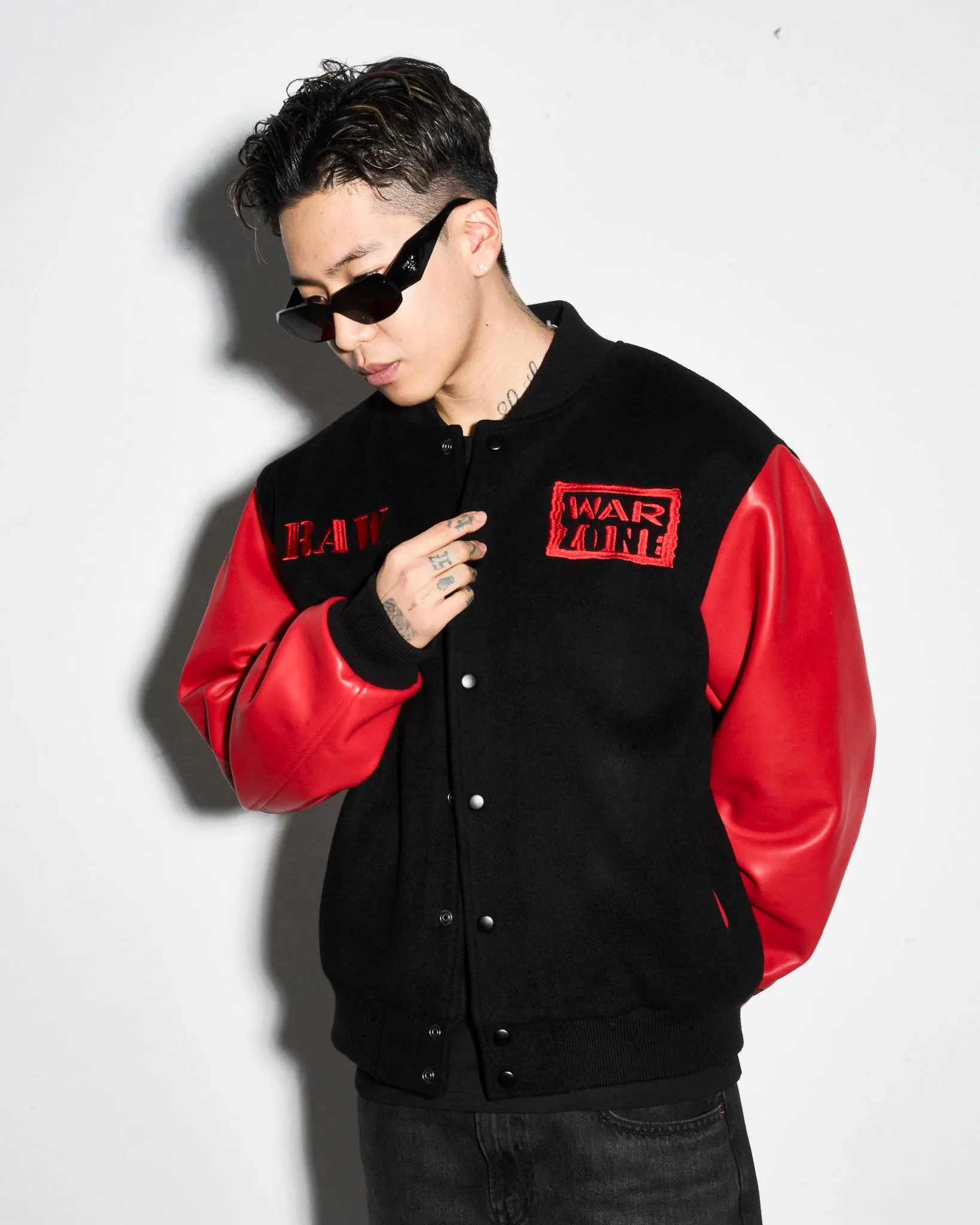 Raw Is War Retro Varsity Jacket