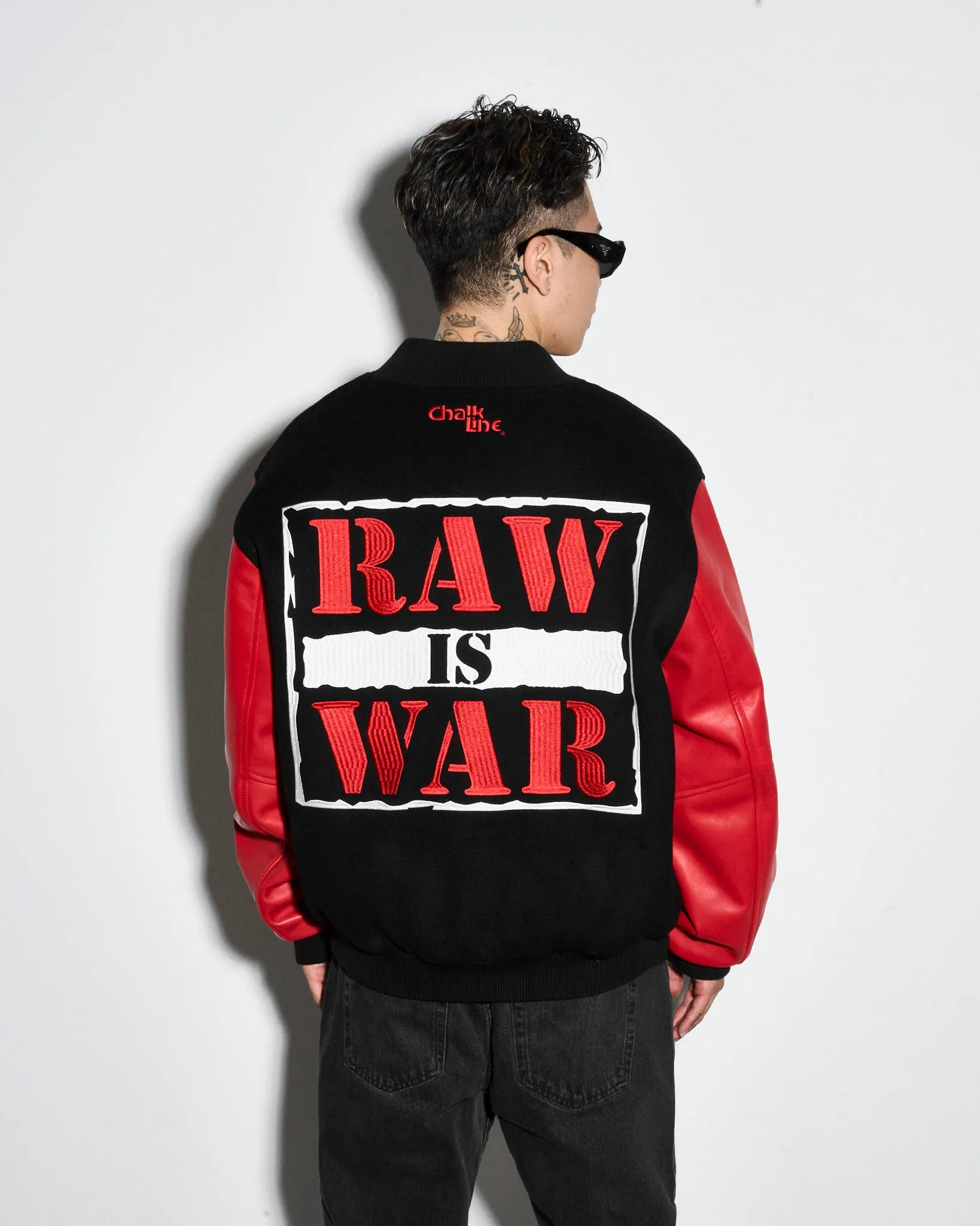 Raw Is War Retro Varsity Jacket