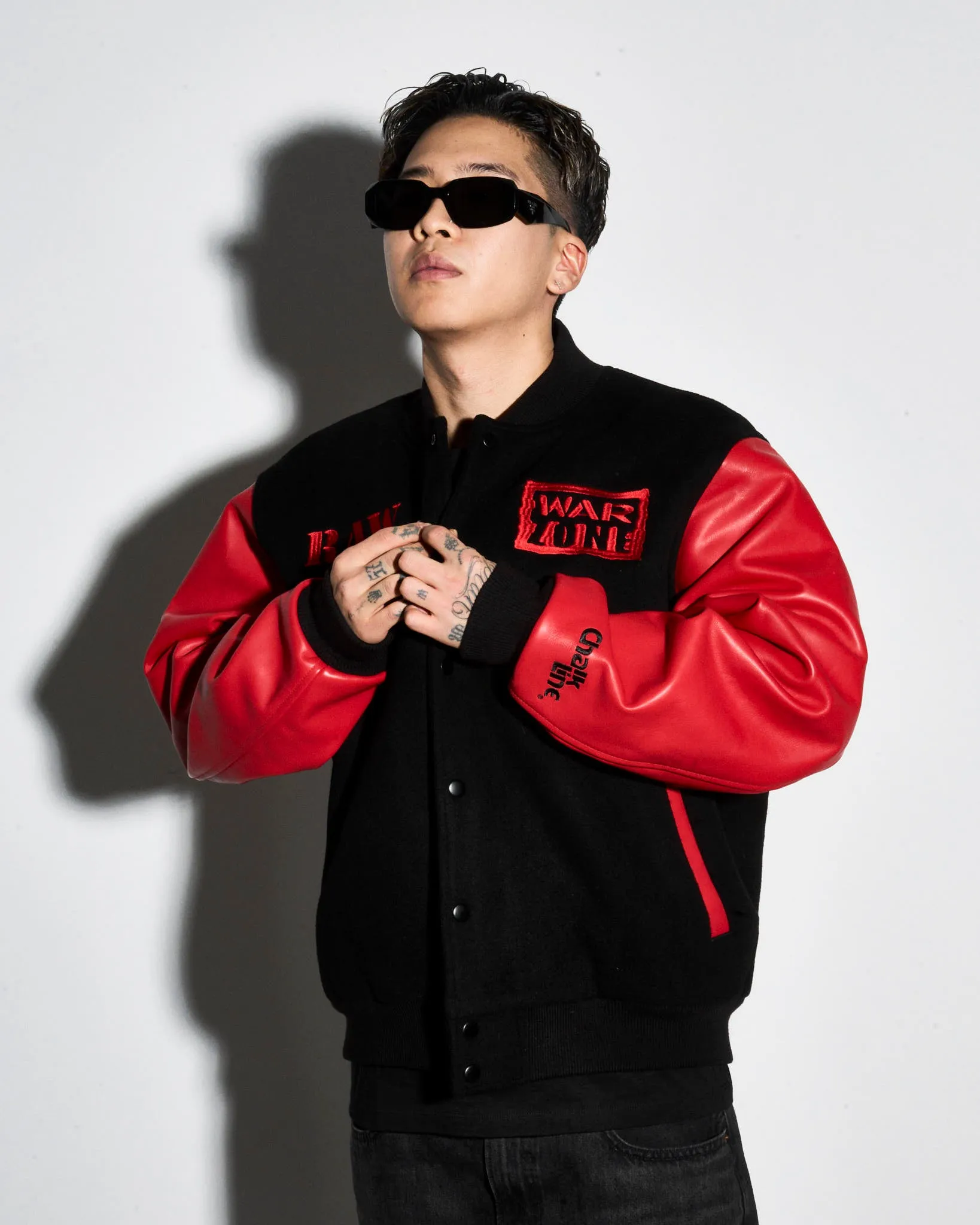 Raw Is War Retro Varsity Jacket