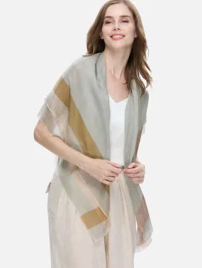 Square - Featherlight Tea Cashmere Scarf