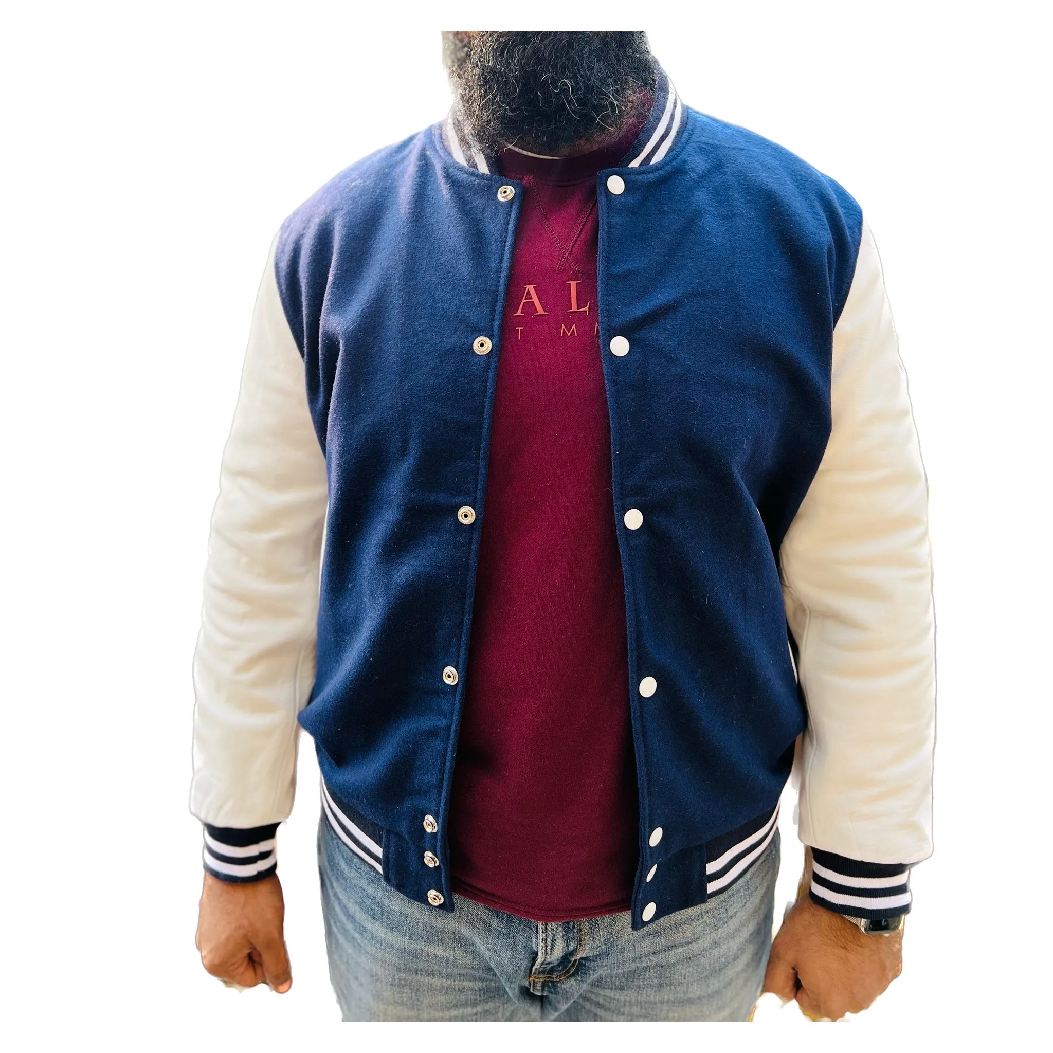 YANKEE BASEBALL WOOL LEATHER DUAL COLOR JACKET